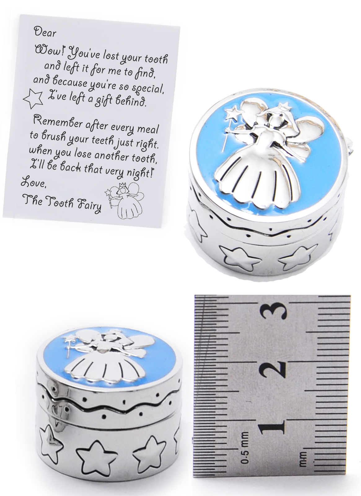 Baby Tooth Fairy Keepsake Box for Boys Gifts 