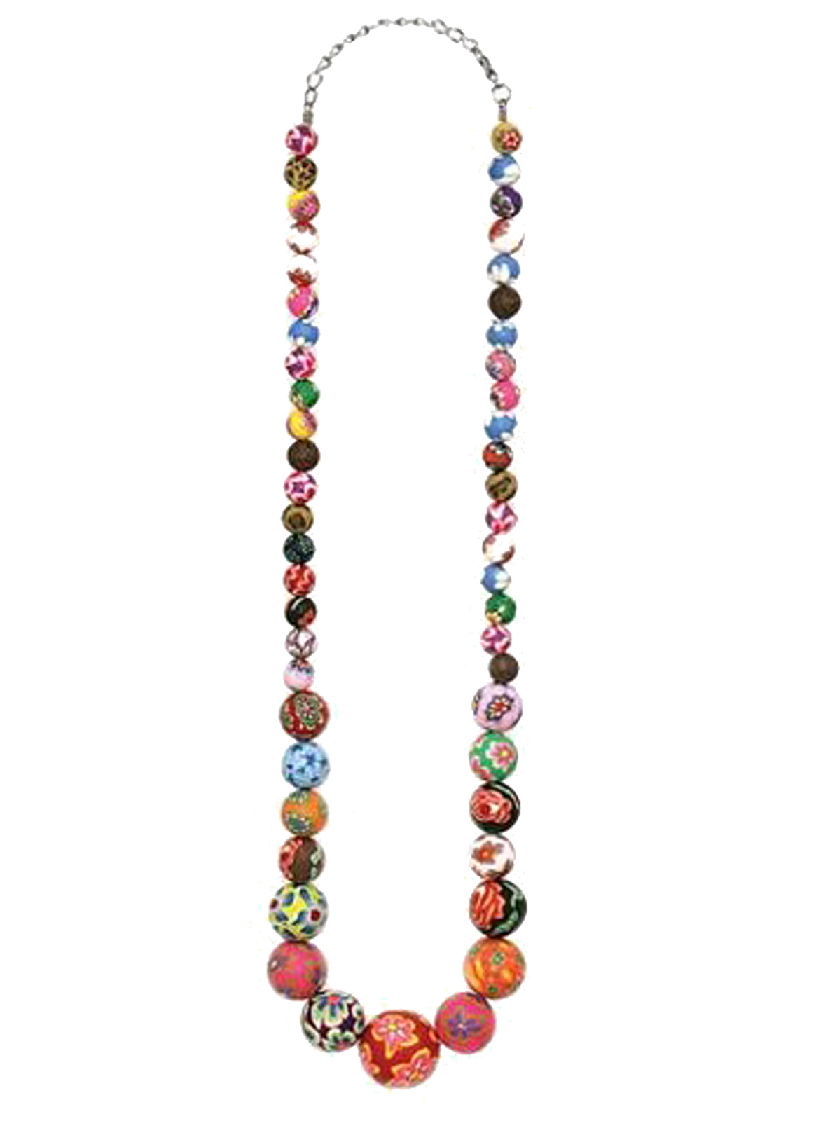 Fimo Necklace Colour Floral Bead 47605 - Tamboril