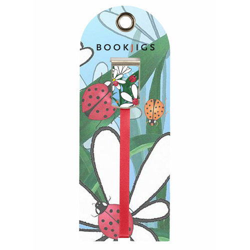 Bookjig Ribbon Bookmark Daisy Ladybug