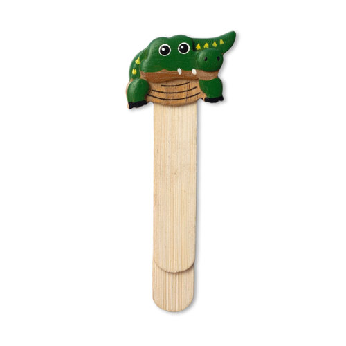 Bookmark Croc Animal Face|Lovely crafted Hand painted Wood