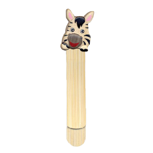 Zebra Bookmark Bamboo Animal Face|Lovely crafted Hand painted Wood