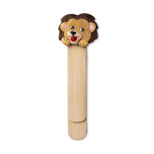 Bookmark Lion Animal Face|Lovely crafted Hand painted Wood
