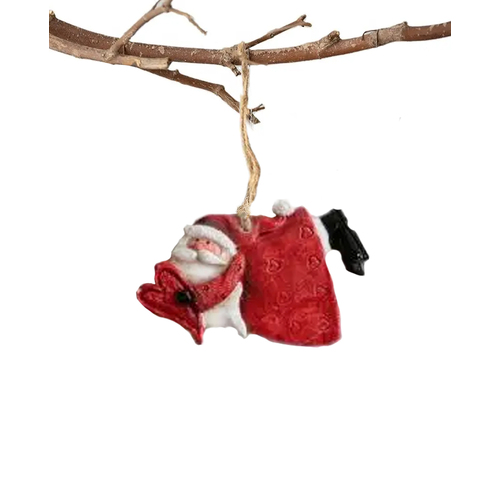 Santa Heart luxury Nordic Christmas Tree hanging ornament