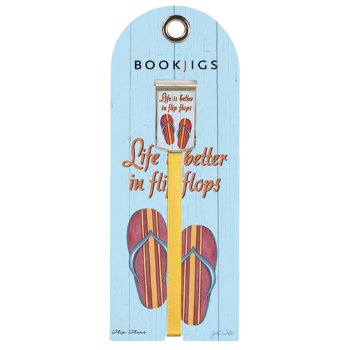 Bookjig Ribbon Bookmarks Coastal Flip Flops