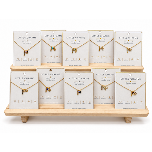 Little charms 40 pce set with complementary display stand