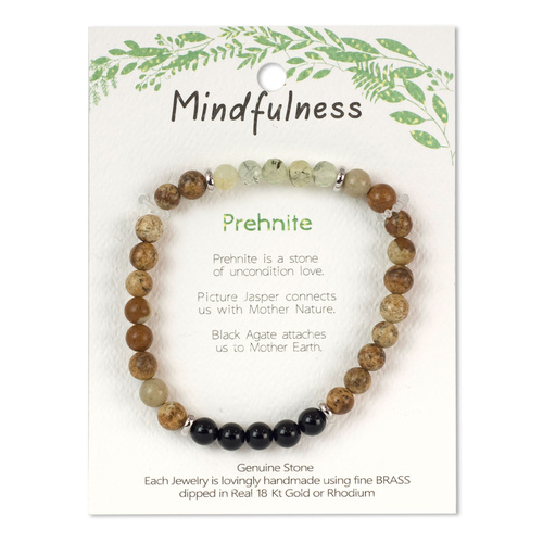 Beautiful Wellness Bracelet Picture Jasper & Mindfulness Prehnite