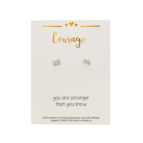 Earrings Shapes Square Silver
