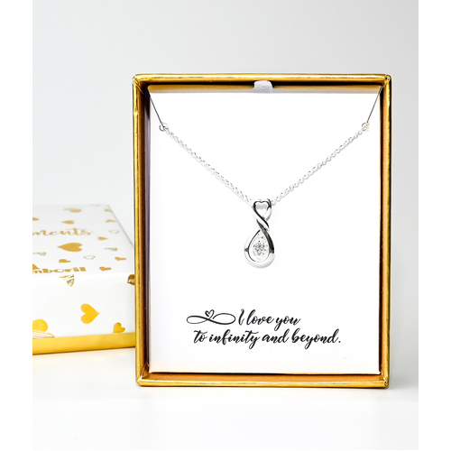 Necklace Sentiments I love you to Infinity