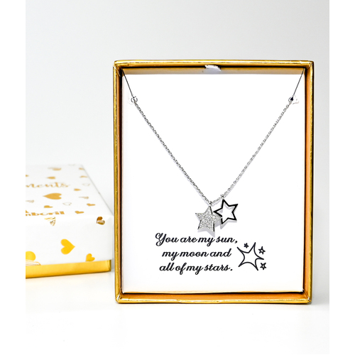 Necklace Sentiments All of my Stars