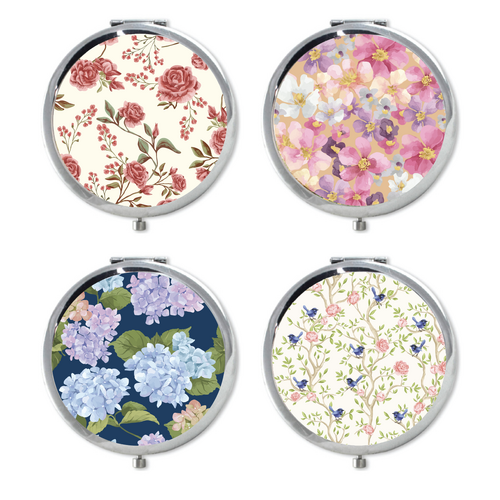 Compact mirror Floral collection Gift boxed
