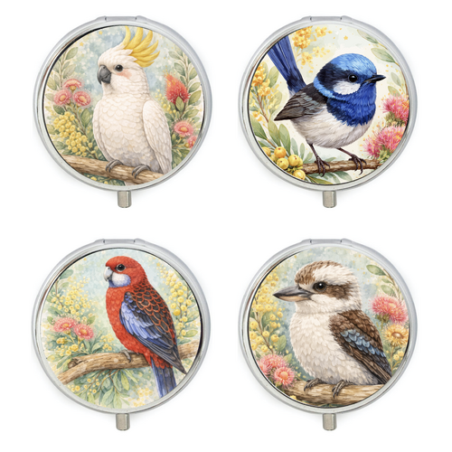 Pill box Native Birds Gift Boxed
