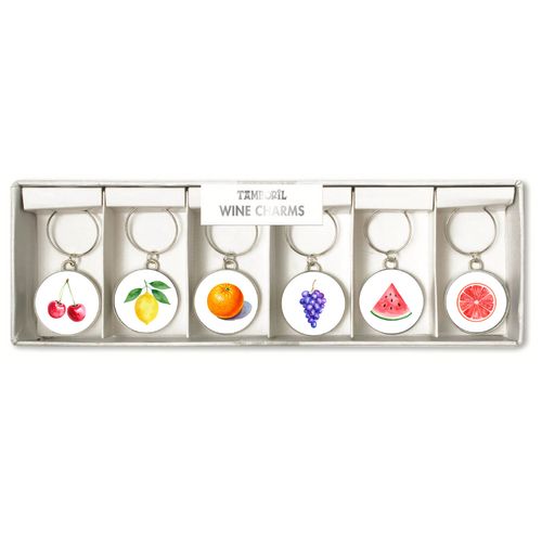 Wine Charms Fruit Fun set of 6