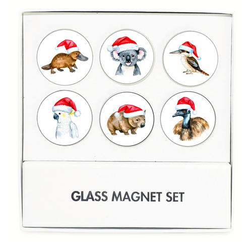 Natives of Christmas Fridge Magnet set of 6