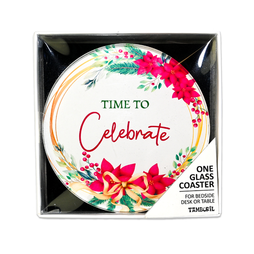 Coaster Time for Christmas Spirit Celebrate | Great Unique Gift Idea