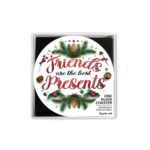 Glass Coaster Christmas The Best Presents|Great Unique Gift Idea