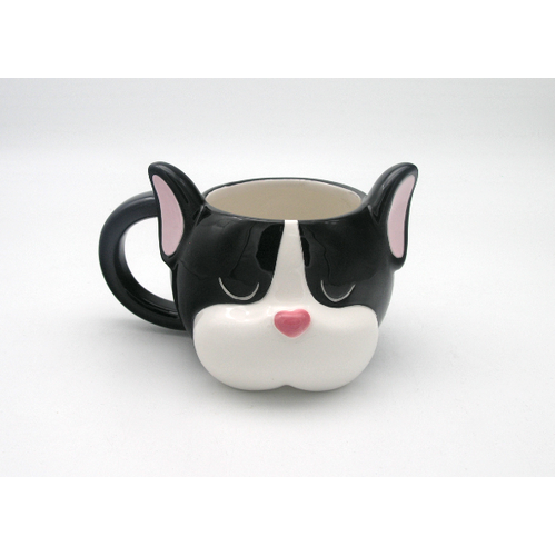 Dog Head Mug Pink Ears