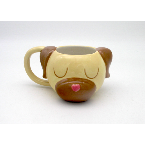 Dog Head Mug Cream