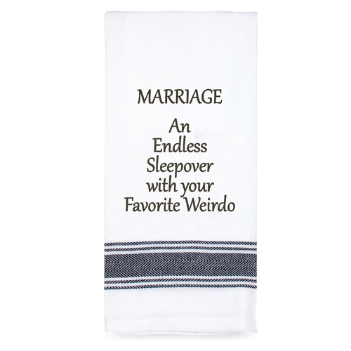 Tea Towel Marriage An Endless Sleepover |Perfect funny Gift for a laugh