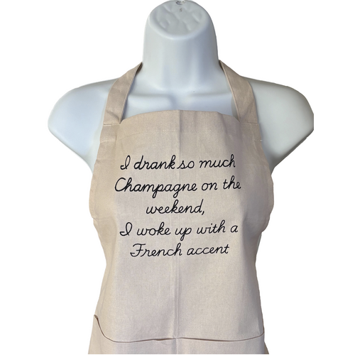 APRON FRENCH ACCENT 