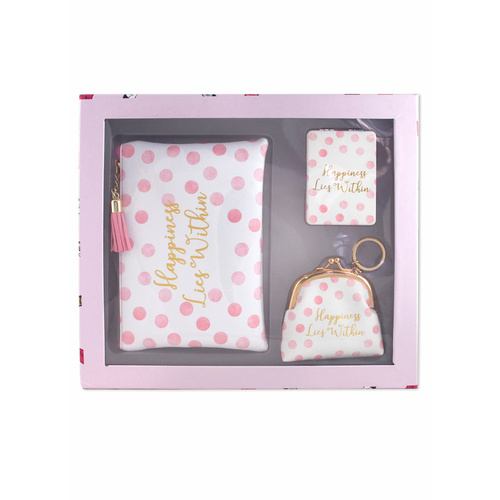 LIMITED STOCK-Beautifully Boxed Gift Set 3 Pieces Happiness Lies Within Great For Mothers Day