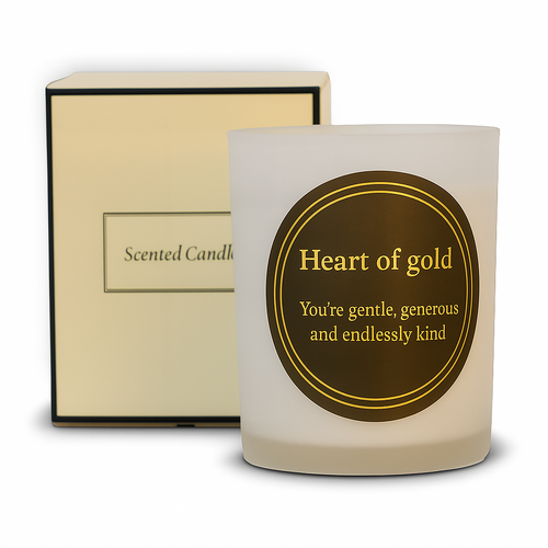 Candle heart of gold