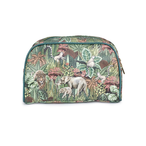 Large Cosmetic Bag Pu Jungle Zoo