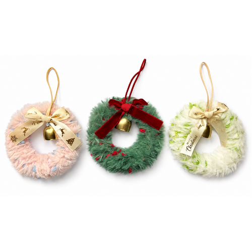 Christmas hanging decoration wreath assorted