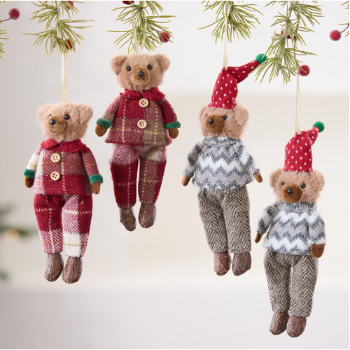 Christmas hanging decoration soft teddy
