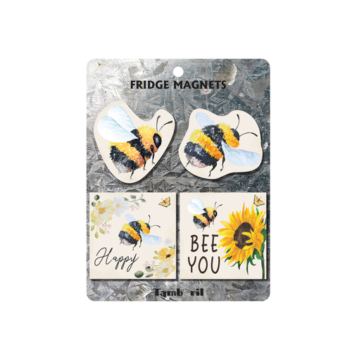 Fridge Magnet set Bee Happy