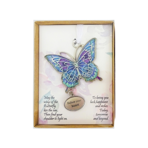 Decoration Butterfly Luck Follow Your Heart |Beautifully Gift Boxed|Great gift idea