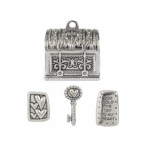 Treasure Box Love Key|With Charms inside|Great gift idea, memorable Keepsake