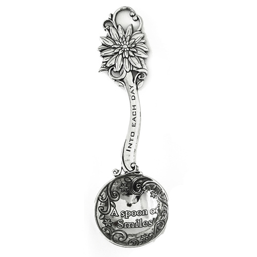 Metal Tea Spoon Sunflower Smiles
