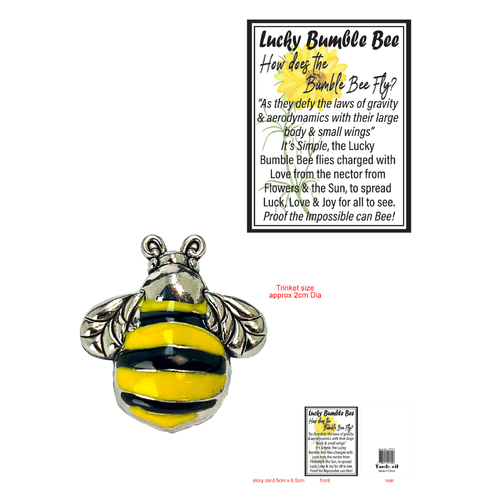 Lucky Bumble Bee Loose trinket Good Luck Charm