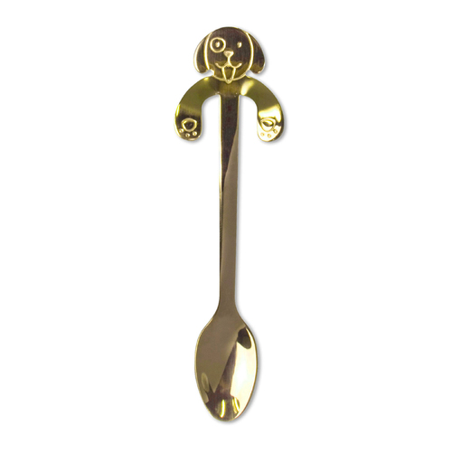 Sentimental Funny Hanging Cup Tea Spoon Dog Gold