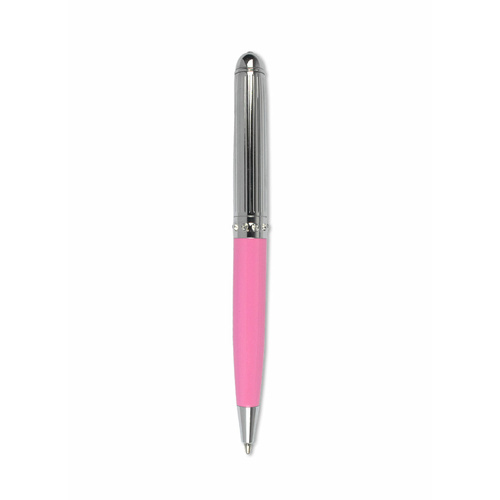 Metal refillable Quality Pen Silver Pink