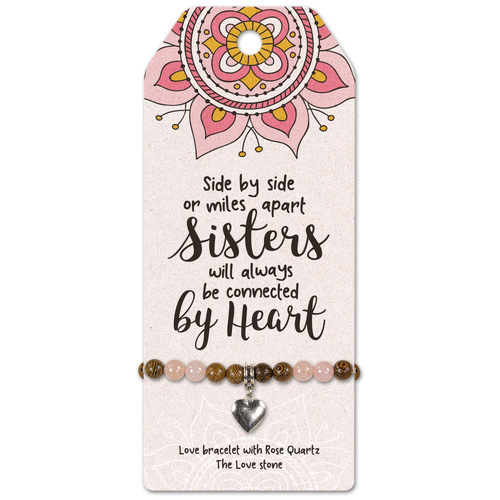 Sisters -Love bracelet with Rose Quartz  The Love stone