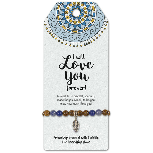 Forever Love -Friendship bracelet with Sodalite  The Friendship stone