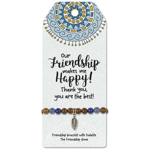 Friendship -Friendship bracelet with Sodalite  The Friendship stone