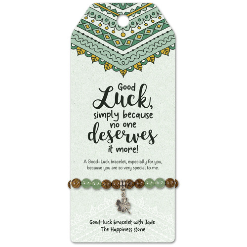 No one deserves it more! -Good-luck bracelet with Jade  The Happiness stone