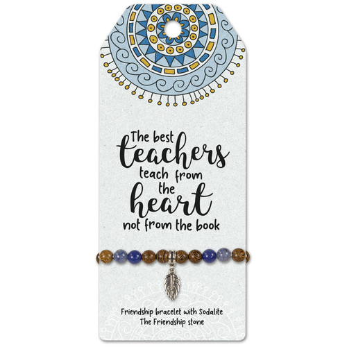 Best Teachers -Friendship bracelet with Sodalite  The Friendship stone