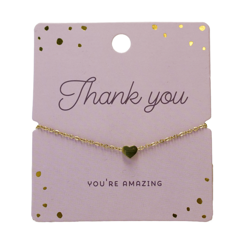 Heart Bracelet Thank you 