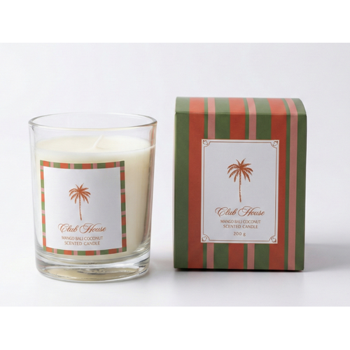 Scented candle Club House mango coconut