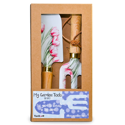 Garden Tool Set Of 2 Pink Tulips |Great gift idea