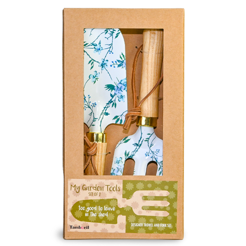 Garden Tool Set Of 2 Blue Blossums |Great gift idea
