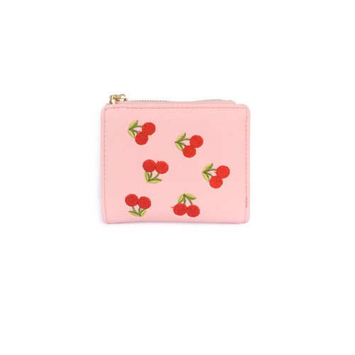 PU Wallet Cherries Blush