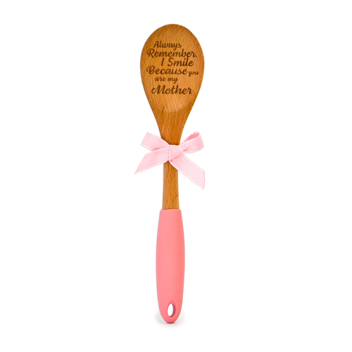 Sentiment Wooden Silicone Handle Spoon Always Remember |Great gift idea