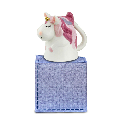 Cute Upsy Pink Unicorn Ceramic Mug 8oz Great kids gift