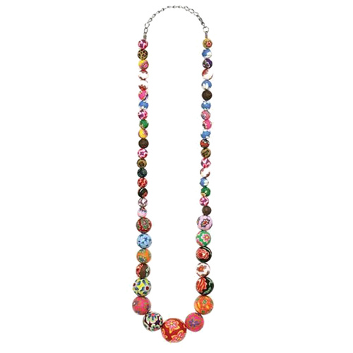 Fimo Necklace Colour Floral Bead 47605