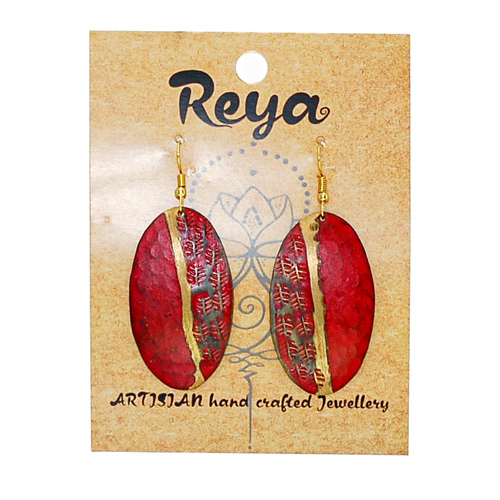 Reya Earrings Metal Purity Hand Crafted