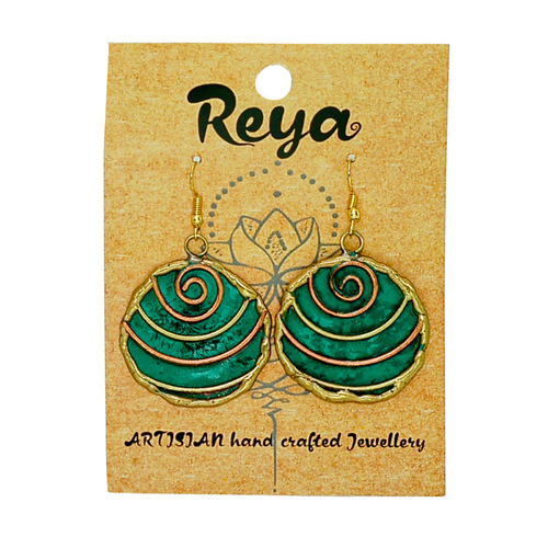 Reya Earrings Metal New begining | Beautifully hand crafted